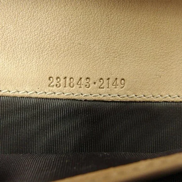 GUCCI Purse Beige Silver Women 231843 Authentic secondhand - Picture 9 of 9